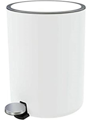Primanova Lenox 5 Lt Pedallı Çöp Kovası Beyaz