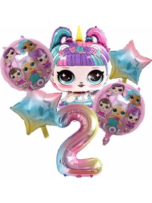 Parti Station Lol Bebek Rakam Konsept Yaş Balon Doğum Günü Set Yaş Balon Set