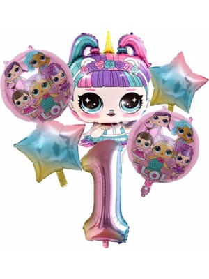 Parti Station Lol Bebek Rakam Konsept Yaş Balon Doğum Günü Set Yaş Balon Set