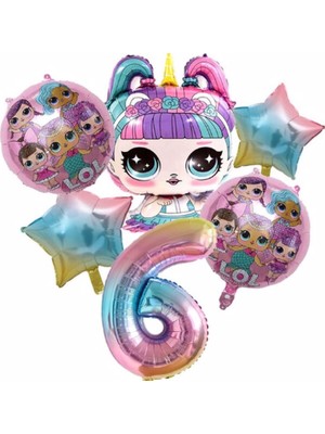 Parti Station Lol Bebek Rakam Konsept Yaş Balon Doğum Günü Set Yaş Balon Set