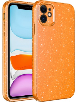 Kny Apple Iphone 12 Kılıf Kamera Korumalı Simli Lüx Koton Silikon