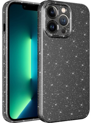 Kny Apple Iphone 12 Pro Max Kılıf Kamera Korumalı Simli Lüx Koton Silikon