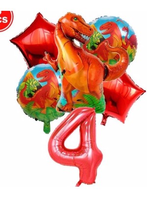 Parti Station Dinazor Konsept Yaş Balon Konsept Doğum Günü Set Yaş Balon Set