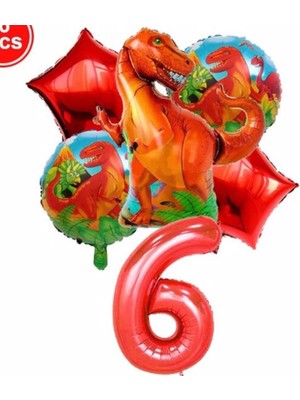 Parti Station Dinazor Konsept Yaş Balon Konsept Doğum Günü Set Yaş Balon Set