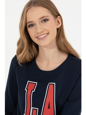 U.S. Polo Assn. Kadın Lacivert Sweatshirt 50260878