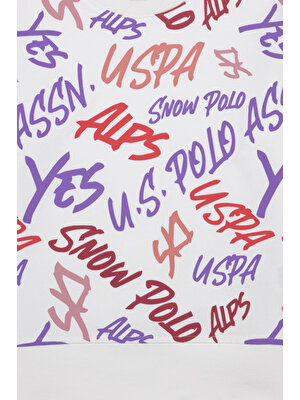 U.S. Polo Assn. Kız Çocuk Ekru Sweatshirt 50257773-VR019