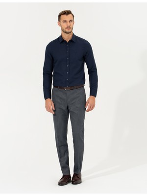 Pierre Cardin Erkek Lacivert Slim Fit Gömlek 50260311-VR033