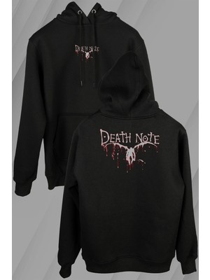 Kendim Seçtim Death Note Oyun Ölüm Notu Ön ve Arka Baskılı Sweatshirt Unisex Kapüşonlu Hoodie