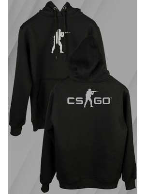 Kendim Seçtim Cs Go Csgo Counter Strike Global Offensıve Ön ve Arka Baskılı Sweatshirt Unisex Kapüşonlu Hoodie