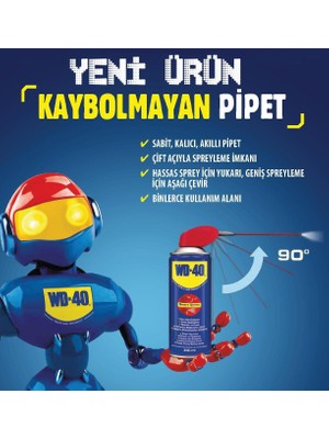 Mergen Wd 40 Smart Straw Pas Sökücü Yağlayıcı 350 Ml(Clz)