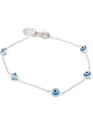 Midyat Nurtaş Gümüş Nazar Boncuğu Kadın Gümüş Bileklik 201021715