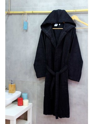 Çeştepe Aday Kapşonlu Bornoz %100 Pamuk