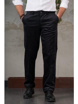 Akçaylar Ince Fitilli Regular Kesim Boru Paça Erkek Kadife Pantolon