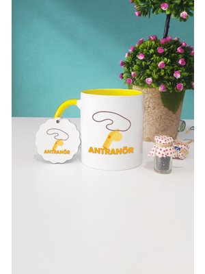 Hedizu Antrenöre Hediye Antrenör Sarı Kupa Bardak Anahtarlık