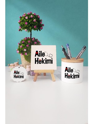 Hedizu Aile Hekimi Doktora Hediye Dekoratif Taş Anahtarlık Kalemlik
