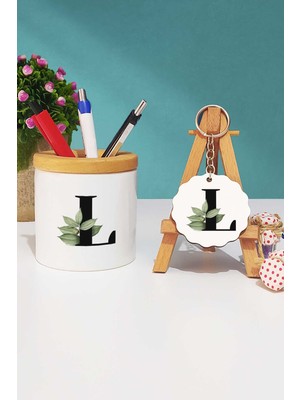 Hedizu Botanik L Harfli Kalemlik ve Anahtarlık