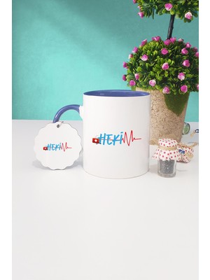 Hedizu Doktora Hediye Hekim Lacivert Kupa Bardak Anahtarlık