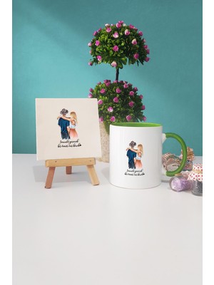 Hedizu Sevgiliye Hediye Yeşil Kupa Bardak Dekoratif Taş