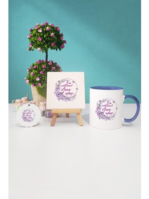 Hedizu En Mükemmel Anne Adayı Lacivert Kupa Bardak Dekoratif Taş Anahtarlık