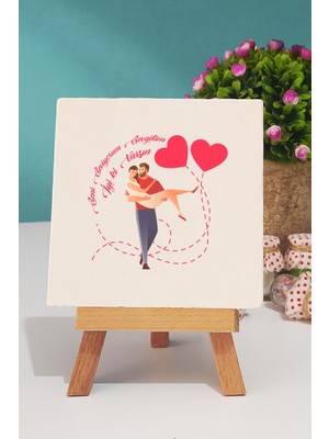 Hedizu Sevgiliye Hediye Dekoratif Taş Baskı