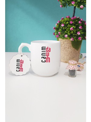 Hedizu Dayıya Hediye Canım Dayım Oval Kupa Bardak Anahtarlık