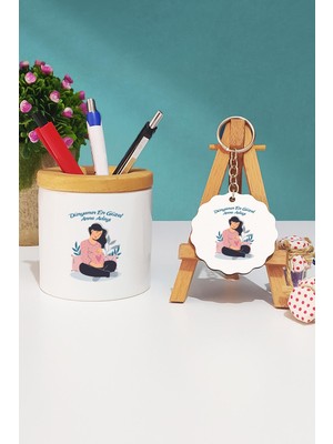 Hedizu Hamile Anne Adayı Kalemlik ve Anahtarlık