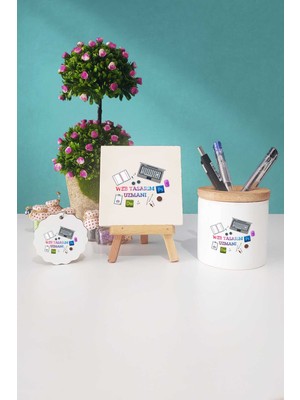 Hedizu Web Tasarım Uzmanı Hediye Dekoratif Taş Anahtarlık Kalemlik