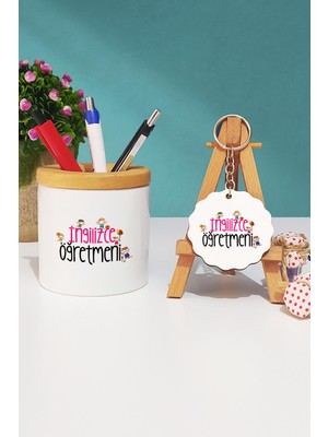 Hedizu Ingilizce Öğretmeni Hediye Kalemlik ve Anahtarlık