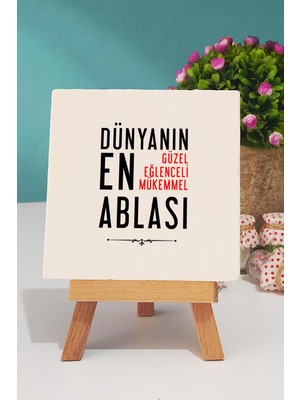 Hedizu Ablaya Hediye Dekoratif Taş Baskı