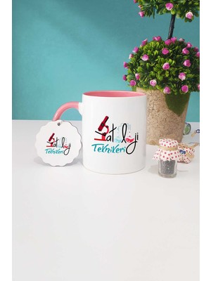 Hedizu Patoloji Teknikeri Pembe Kupa Bardak Anahtarlık