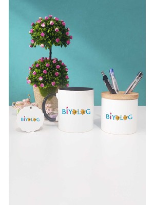 Hedizu Biyolog Siyah Kupa Bardak Kalemlik Anahtarlık