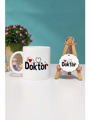 Hedizu Doktora Hediye Kupa Bardak ve Anahtarlık