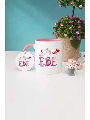 Hedizu En Tatlı Ebe Pembe Kupa Bardak Anahtarlık