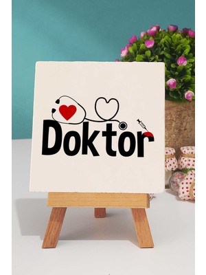 Hedizu Doktora Hediye Dekoratif Taş Baskı