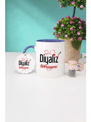 Hedizu Diyaliz Teknisyeni Lacivert Kupa Bardak Anahtarlık