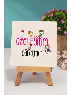 Hedizu Özel Eğitim Öğretmeni Hediye Dekoratif Taş Baskı