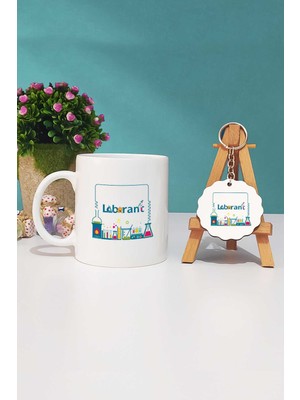 Hedizu Laborant Hediye Kupa Bardak ve Anahtarlık