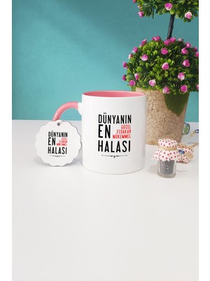 Hedizu Halaya Hediye Pembe Kupa Bardak Anahtarlık