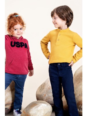 U.S. Polo Assn. Erkek Çocuk Safran Sweatshirt 50253348-VR043
