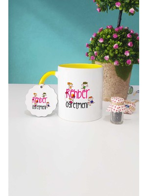 Hedizu Rehber Öğretmeni Sarı Kupa Bardak Anahtarlık