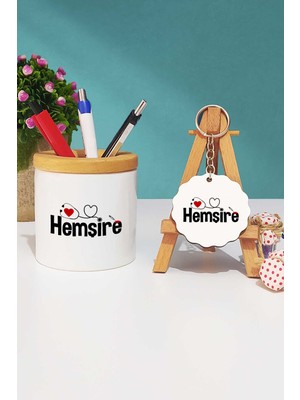 Hedizu Hemşire Hediye Kalemlik ve Anahtarlık