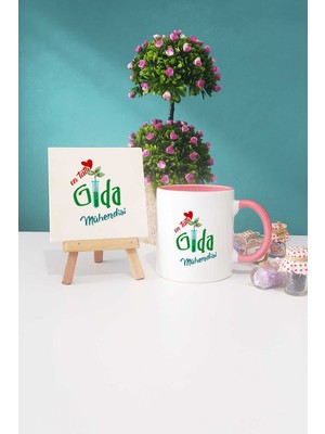 Hedizu En Tatlı Gıda Mühendisi Hediye Pembe Kupa Bardak Dekoratif Taş