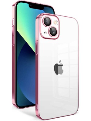 Apple iPhone 13 Renkli Kılıf Çerçeveli Pc Kapak Voyogrj