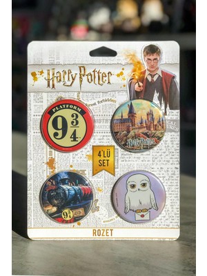 Alanç Harry Potter Kitap Görünümlü Kilitlenebilir Gizli Kasa, Boyun Ipi, Rozet Seti Hediye Seti