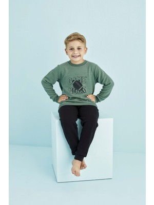 HMD Underwear Hmd 5581 Yeşil Erkek Çocuk Eşofman Takım