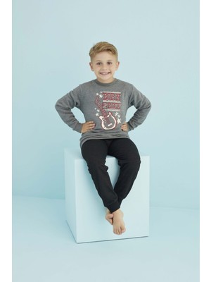 HMD Underwear Hmd 5533 Gri Erkek Çocuk Eşofman Takım