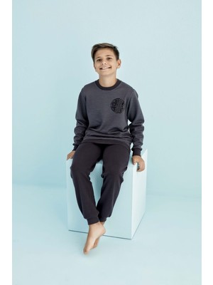 HMD Underwear Hmd 7204 Siyah Erkek Çocuk Garson Boy Eşofman Takım