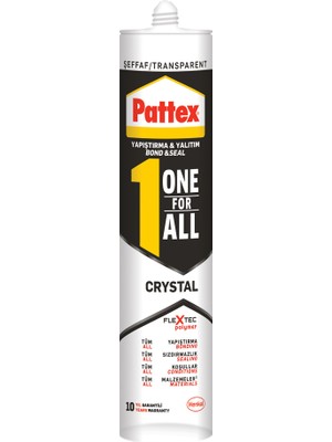 Pattex One For All Crystal Montaj Yapıştırıcısı 280 ml 6'lı Paket Yarım Koli