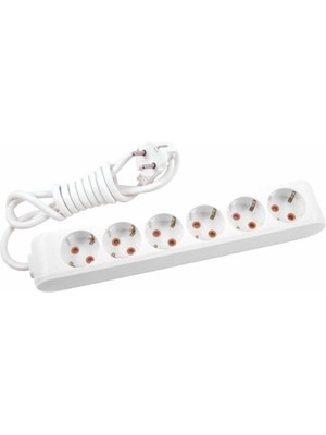 Mergen Viko Multilet 6 Lı 3 Metre Kablolu Grup Priz(Clz)