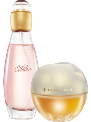 Avon Kadın Celebre Kadın Parfüm Edt 50 ml + Incandessence Kadın Parfüm Edp 50 ml Parfüm Seti